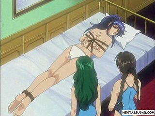Hentai lezzy girl gets enema