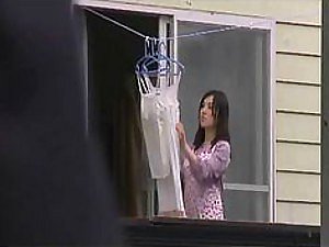 Naturalmente peituda japonês MILF recebe sua buceta peluda fodida