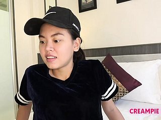 Thai Cookie schneidet Biber und wird cremigiert