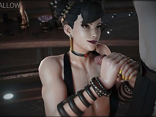 Driveway Gorilla - Chun-Li Learn of Mengisap & Menelan (Suara)
