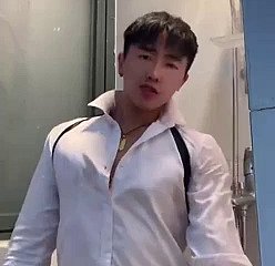 Chinese 소년 에 dramatize expunge 샤워 하지 정액