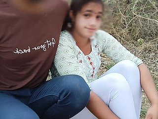 Jija Sali Fuck Frist Ripen open-air jungle xxx video, Sali screwing firm in jungle in Hindi Audio